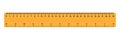 30 cm ruler. School supplies. Measurement tool. Isolated vector illustration. Royalty Free Stock Photo