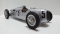 Cmc 1/18 scale model car - German silver arrow racing chassis, Auto Union C Type