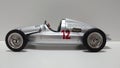 Cmc 1/18 scale model car - German silver arrows Auto Union D Type racing chassis