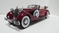 Cmc 1/24 scale model car - Horch 853 Cabriolet, retro classic vehicle ancestor of the German auto industry legend Audi