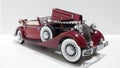 Cmc 1/24 scale model car - Horch 853 Cabriolet, retro classic vehicle ancestor of the German auto industry legend Audi