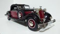 Cmc 1/12 scale model car - Horch 853, classic German cabriolet chassis, ancestor of Audi, diecast collection hobby in display