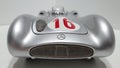 Cmc 1/18 scale model car - Mercedes Benz W196R driven by Sir Stirling Moss legendary British racing driver Royalty Free Stock Photo