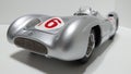 Cmc 1/18 scale model car - Mercedes Benz W196R driven by Sir Stirling Moss legendary British racing driver Royalty Free Stock Photo