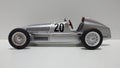 Cmc 1/18 scale model car - Mercedes Benz W25 Silver Arrow German racing legendary chassis