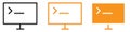 Cmd or Command Icon Depicting Command Line Interfaces, Computing Shortcuts, and Software Development Tools for Programmers Royalty Free Stock Photo