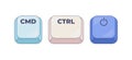 CMD CTRL Power computer keyboard shortcut Royalty Free Stock Photo