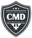 CMD Emblem Graphic Design Isolated Badge Element Vector Royalty Free Stock Photo