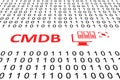 CMDB concept binary code 3d