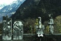 cmentarz Alpejski gÃÂ³rski w Szwajcarii Royalty Free Stock Photo