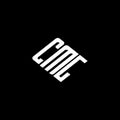 CMG letter logo design on black background Royalty Free Stock Photo