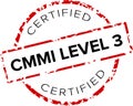 CMMI (Capability Maturity Model Integration) certified level 3 Stamp or Logo.