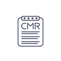 CMR icon, consignment note, transport document