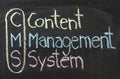 CMS,Content management system Royalty Free Stock Photo