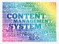CMS Content Management System Royalty Free Stock Photo