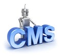 CMS : content management system concept Royalty Free Stock Photo