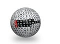 CMS ,Content Management System 3d ball Royalty Free Stock Photo