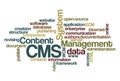 CMS Content Management System - Wordcloud