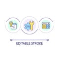 CMS optimization loop concept icon Royalty Free Stock Photo