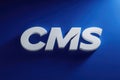 Cms platform model: digital structure, content interface, data module, website framework, system portal, media Royalty Free Stock Photo