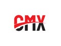 CMX Letter Initial Logo Design Vector Illustration Royalty Free Stock Photo