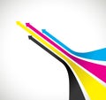 Cmyk arrow background