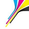 Cmyk arrow background