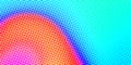 CMYK color halftone cyan magenta gradient illusion fantastic abstract background