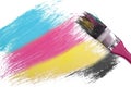 Cmyk color painting Royalty Free Stock Photo