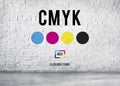 CMYK Color Printing Ink Color Model Concept Royalty Free Stock Photo