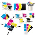 CMYK coloring set