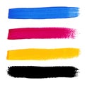 CMYK colors acrylic stains