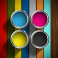 CMYK colors design Royalty Free Stock Photo