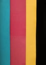 CMYK colors palette papers