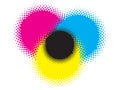 Cmyk dots Royalty Free Stock Photo