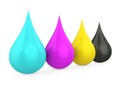 CMYK Drop Isolated