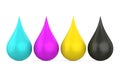 CMYK Drop Isolated