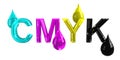 CMYK drops Royalty Free Stock Photo