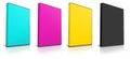 CMYK DVD Case Royalty Free Stock Photo