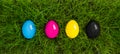 CMYK easter eggs Royalty Free Stock Photo