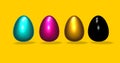 Cmyk-eastereggs Royalty Free Stock Photo