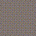 CMYK halftone seamless pattern. Royalty Free Stock Photo