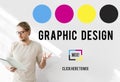 CMYK Ink Design Graphics Creativity Concept Royalty Free Stock Photo