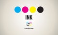 CMYK Ink Design Graphics Creativity Concept Royalty Free Stock Photo