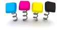 CMYK keys Royalty Free Stock Photo