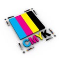 Cmyk letters Royalty Free Stock Photo