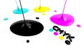 CMYK liquid inks