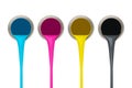 CMYK Paint Royalty Free Stock Photo