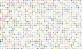a cmyk pattern of dots on a white background, colorfull abstract dots and circles on white