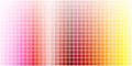 CMYK press color chart. Vector illustration. EPS 10. Royalty Free Stock Photo